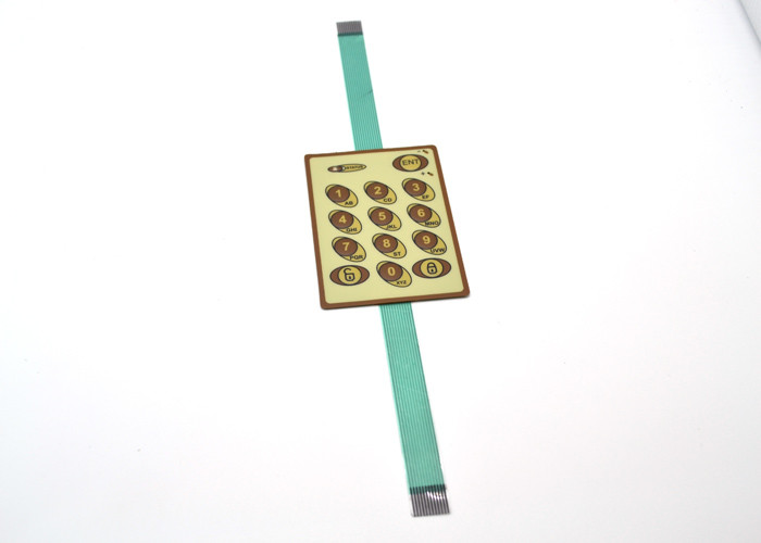 Il commutatore di membrana della cupola del metallo del LED con 2 circuiti/ha impresso il bottone di superficie tattile