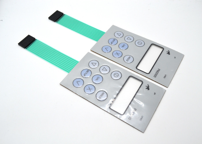 Commutatore di membrana impermeabile tattile impresso con il film di protezione sulla sovrapposizione